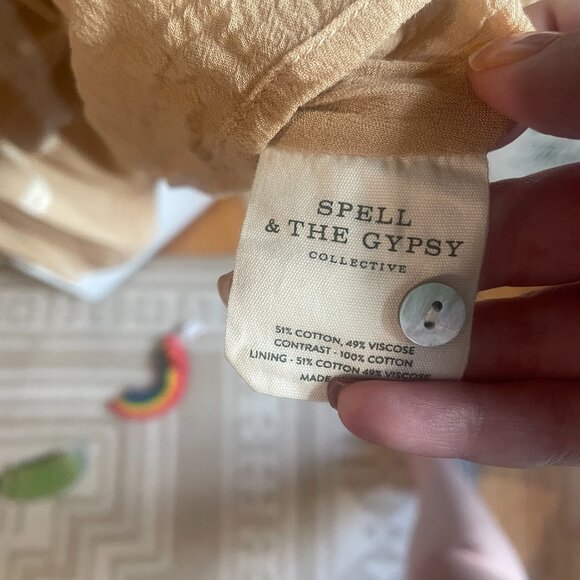 Spell Cinder Midi Dress in Nude size small - Picture 11 of 12